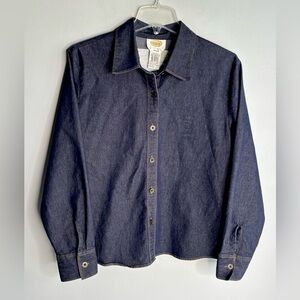 TALBOTS DENIM BLOUSE***